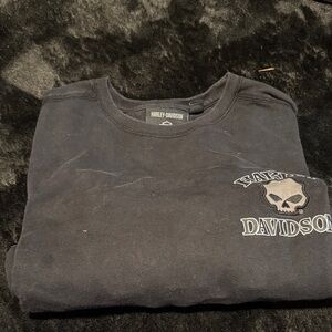 Harley-Davidson Men's Black Crewneck heavyweight tshirt